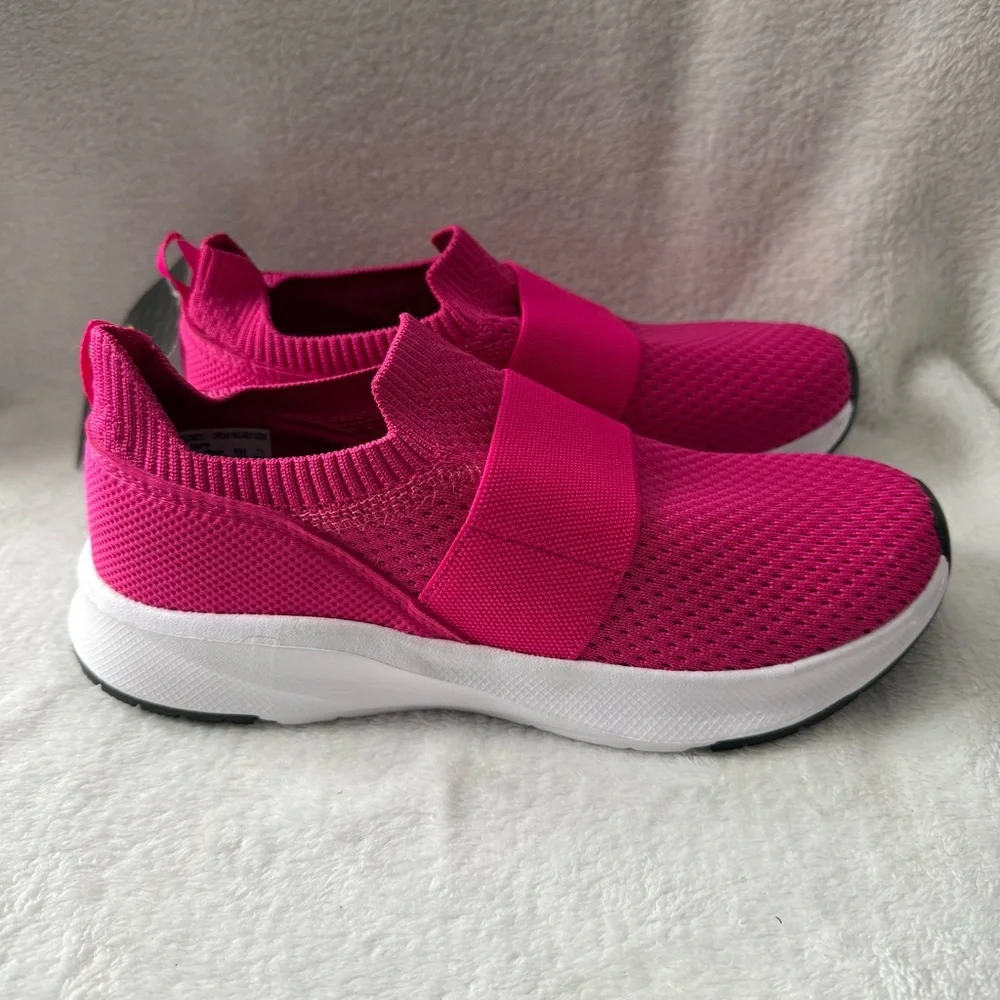 Athletic Works Shoes Pink‎ Slip-On Sneakers Women’s Size 7.5 Slip On New